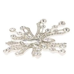 Oscar De La Renta Abstract Crystal Silver Tone Brooch For Women -Oscar de la Renta Sales Shop 5fcdfc15776f82a0d33af104855c38791488796669.2821