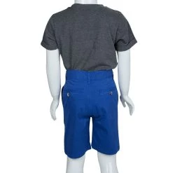 Oscar De La Renta Electric Blue Bermuda Shorts 4 Yrs For Kids -Oscar de la Renta Sales Shop luxury kids oscar de la rentaslug used boys clothing p67055 003