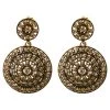 Oscar De La Renta Brown Crystal Clip Earrings For Women -Oscar de la Renta Sales Shop luxury women oscar de la rentaslug new accessories p102563 001