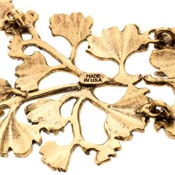 Oscar De La Renta Fern Gold Tone Collar Statement Necklace For Women -Oscar de la Renta Sales Shop luxury women oscar de la rentaslug new accessories p206251 003