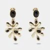 Oscar De La Renta Resin Gold Tone Earrings For Women