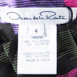 Oscar De La Renta Floral Printed Paneled Sleeveless Flared Dress S For Women -Oscar de la Renta Sales Shop luxury women oscar de la rentaslug new clothes p107688 005