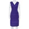 Oscar De La Renta Purple Textured Sheath Dress M For Women