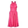 Oscar De La Renta Azalea Pink Crushed Silk Dress L For Women 1 Oscar De La Renta Azalea Pink Crushed Silk Dress L For Women -Oscar de la Renta Sales Shop luxury women oscar de la rentaslug new clothes p47917 0001