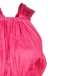 Oscar De La Renta Azalea Pink Crushed Silk Dress L For Women -Oscar de la Renta Sales Shop luxury women oscar de la rentaslug new clothes p47917 0004