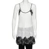 Oscar De La Renta Monochrome Lace Slip Dress M For Women