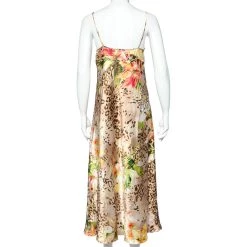 Oscar De La Renta Negligee Multicolor Printed Satin & Lace Slip Dress M For Women -Oscar de la Renta Sales Shop luxury women oscar de la rentaslug new clothes p542700 003