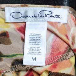 Oscar De La Renta Negligee Multicolor Printed Satin & Lace Slip Dress M For Women -Oscar de la Renta Sales Shop luxury women oscar de la rentaslug new clothes p542700 005