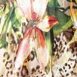 Oscar De La Renta Negligee Multicolor Printed Satin & Lace Slip Dress M For Women -Oscar de la Renta Sales Shop luxury women oscar de la rentaslug new clothes p542700 006