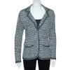 Oscar De La Renta Green Lurex Hand Knit Button Front Blazer XL For Women -Oscar de la Renta Sales Shop luxury women oscar de la rentaslug new clothes p610240 003