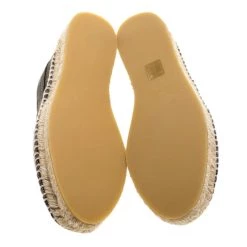 Oscar De La Renta Metallic Black Canvas Vivienne Espadrilles Size 41 For Women 16 Oscar De La Renta Metallic Black Canvas Vivienne Espadrilles Size 41 For Women -Oscar de la Renta Sales Shop luxury women oscar de la rentaslug new shoes p136720 0006