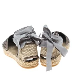 Oscar De La Renta Metallic Anthracite Laser Cut Leather Adriana Espadrille Flat Sandals Size 39 For Women 14 Oscar De La Renta Metallic Anthracite Laser Cut Leather Adriana Espadrille Flat Sandals Size 39 For Women -Oscar de la Renta Sales Shop luxury women oscar de la rentaslug new shoes p165598 003