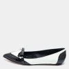 Oscar De La Renta Black/White Brogue Patent And Leather Hennit Ballet Flats Size 39 For Women 2 Oscar De La Renta Black/White Brogue Patent And Leather Hennit Ballet Flats Size 39 For Women -Oscar de la Renta Sales Shop luxury women oscar de la rentaslug new shoes p656828 001