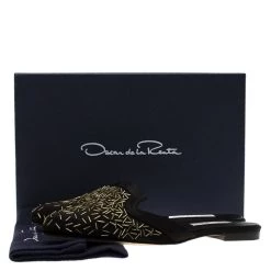 Oscar De La Renta Black Embellished Satin Calista Flat Mules Size 36.5 For Women -Oscar de la Renta Sales Shop luxury women oscar de la rentaslug new shoes p84049 008