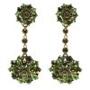 Oscar De La Renta Green Crystal Clip On Long Earrings For Women 1 Oscar De La Renta Green Crystal Clip On Long Earrings For Women -Oscar de la Renta Sales Shop luxury women oscar de la rentaslug used accessories p102560 001