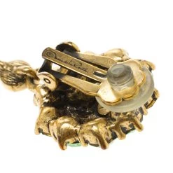 Oscar De La Renta Green Crystal Clip On Long Earrings For Women 10 Oscar De La Renta Green Crystal Clip On Long Earrings For Women -Oscar de la Renta Sales Shop luxury women oscar de la rentaslug used accessories p102560 004