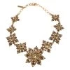 Oscar De La Renta Yellow Crystal Gold Tone Flower Necklace For Women -Oscar de la Renta Sales Shop luxury women oscar de la rentaslug used accessories p117908 001