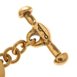 Oscar De La Renta Black And White Resin Gold Tone Toggle Bracelet For Women -Oscar de la Renta Sales Shop luxury women oscar de la rentaslug used accessories p118493 0005