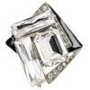 Oscar De La Renta Geometric Crystal Ring Size 56 For Women -Oscar de la Renta Sales Shop luxury women oscar de la rentaslug used accessories p14755 001