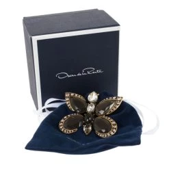 Oscar De La Renta Butterfly Brooch For Women -Oscar de la Renta Sales Shop luxury women oscar de la rentaslug used accessories p15575 006