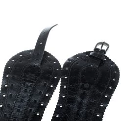 Oscar De La Renta Black Leather Waist Belt 80cm For Women -Oscar de la Renta Sales Shop luxury women oscar de la rentaslug used accessories p155856 0004