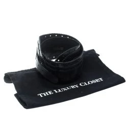 Oscar De La Renta Black Leather Waist Belt 80cm For Women -Oscar de la Renta Sales Shop luxury women oscar de la rentaslug used accessories p155856 0007