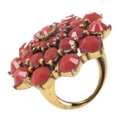 Oscar De La Renta Cabochon Ring Size 52 For Women