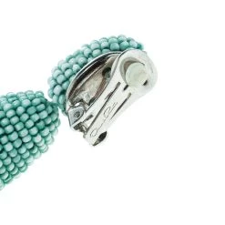 Oscar De La Renta Sea Green Beaded Tassel Long Clip-on Earrings For Women 12 Oscar De La Renta Sea Green Beaded Tassel Long Clip-on Earrings For Women -Oscar de la Renta Sales Shop luxury women oscar de la rentaslug used accessories p169942 004