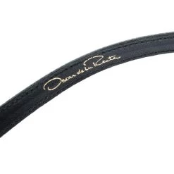 Oscar De La Renta Grey Fabric And Leather Belt One Size For Women -Oscar de la Renta Sales Shop luxury women oscar de la rentaslug used accessories p192869 002