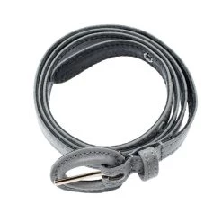 Oscar De La Renta Grey Fabric And Leather Belt One Size For Women -Oscar de la Renta Sales Shop luxury women oscar de la rentaslug used accessories p192869 006