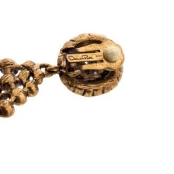 Oscar De La Renta Red Crystal Gold Tone Clip-on Drop Earrings For Women 13 Oscar De La Renta Red Crystal Gold Tone Clip-on Drop Earrings For Women -Oscar de la Renta Sales Shop luxury women oscar de la rentaslug used accessories p204863 005