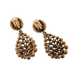 Oscar De La Renta Red Crystal Gold Tone Clip-on Drop Earrings For Women 12 Oscar De La Renta Red Crystal Gold Tone Clip-on Drop Earrings For Women -Oscar de la Renta Sales Shop luxury women oscar de la rentaslug used accessories p204863 006