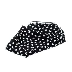 Oscar De La Renta Black And White Heart Printed Silk Square Scarf For Women -Oscar de la Renta Sales Shop luxury women oscar de la rentaslug used accessories p208732 003