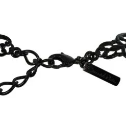 Oscar De La Renta Black Coated Filigree Necklace For Women -Oscar de la Renta Sales Shop luxury women oscar de la rentaslug used accessories p24750 004