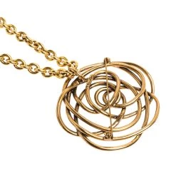 Oscar De La Renta Flower Motif Gold Tone Bracelet & Pendant Necklace Set For Women -Oscar de la Renta Sales Shop luxury women oscar de la rentaslug used accessories p290876 003