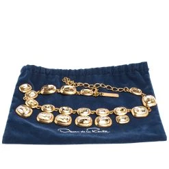Oscar De La Renta Crystal Embellished Gold Tone Necklace For Women 13 Oscar De La Renta Crystal Embellished Gold Tone Necklace For Women -Oscar de la Renta Sales Shop luxury women oscar de la rentaslug used accessories p294375 001