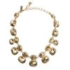 Oscar De La Renta Crystal Embellished Gold Tone Necklace For Women