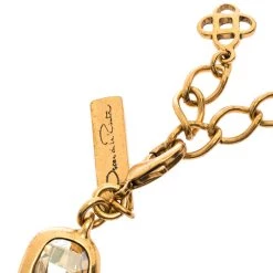 Oscar De La Renta Crystal Embellished Gold Tone Necklace For Women 12 Oscar De La Renta Crystal Embellished Gold Tone Necklace For Women -Oscar de la Renta Sales Shop luxury women oscar de la rentaslug used accessories p294375 004