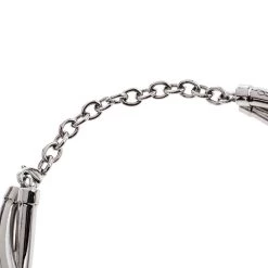 Oscar De La Renta Silver Tone Modern Twist Necklace For Women -Oscar de la Renta Sales Shop luxury women oscar de la rentaslug used accessories p324284 004