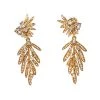 Oscar De La Renta Crystal Tropical Palm Clip-On Earrings For Women -Oscar de la Renta Sales Shop luxury women oscar de la rentaslug used accessories p326430 003