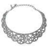 Oscar De La Renta Crystal Embellished Silver Tone Bib Necklace For Women -Oscar de la Renta Sales Shop luxury women oscar de la rentaslug used accessories p349291 001