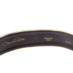 Oscar De La Renta Beige Cork And Leather Waist Belt For Women -Oscar de la Renta Sales Shop luxury women oscar de la rentaslug used accessories p360364 001