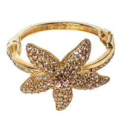 Oscar De La Renta Crystal Embedded Gold Tone Starfish Bracelet For Women 14 Oscar De La Renta Crystal Embedded Gold Tone Starfish Bracelet For Women -Oscar de la Renta Sales Shop luxury women oscar de la rentaslug used accessories p365246 003