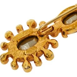 Oscar De La Renta Crystal Faux Pearl Gold Tone Pin Brooch For Women -Oscar de la Renta Sales Shop luxury women oscar de la rentaslug used accessories p368651 004