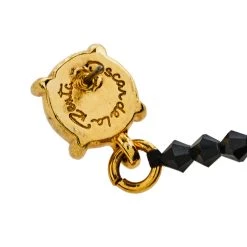 Oscar De La Renta Black Beaded Firework Drop Earrings For Women -Oscar de la Renta Sales Shop luxury women oscar de la rentaslug used accessories p371042 005