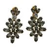 Oscar De La Renta Grey Crystal Navette Clip On Earrings For Women -Oscar de la Renta Sales Shop luxury women oscar de la rentaslug used accessories p373356 003