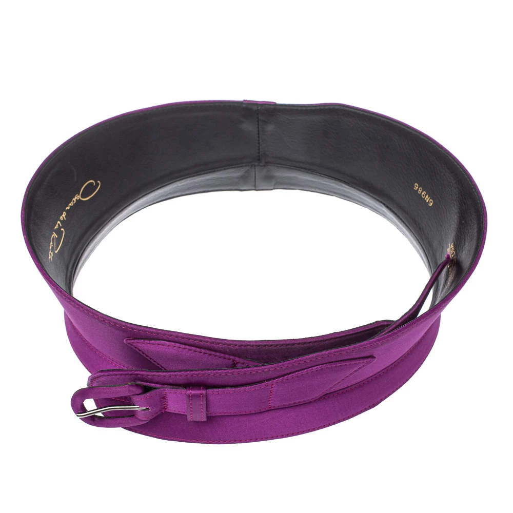 Oscar De La Renta Purple Satin Waist Belt Large For Women 5 Oscar De La Renta Purple Satin Waist Belt Large For Women - Image 3