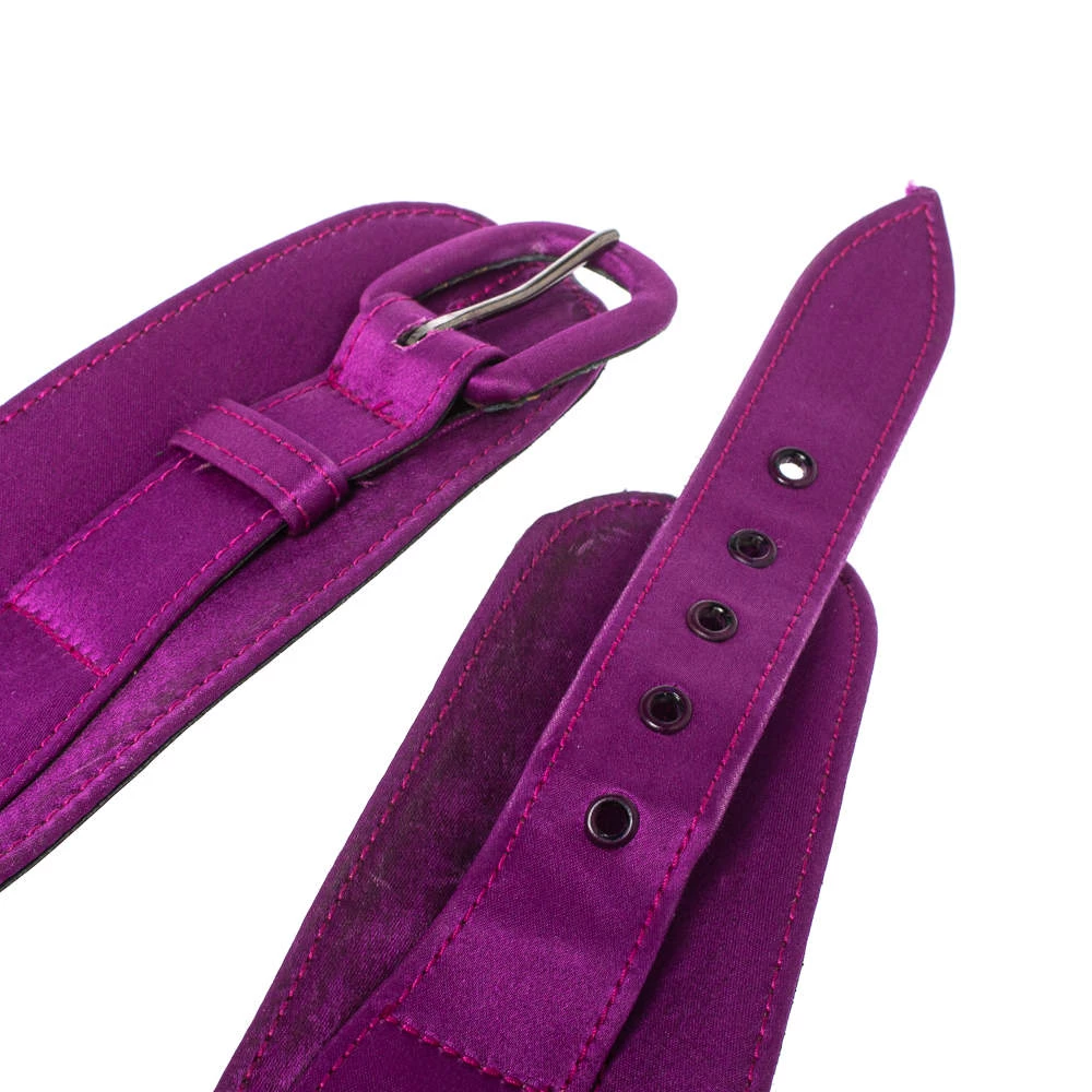 Oscar De La Renta Purple Satin Waist Belt Large For Women 6 Oscar De La Renta Purple Satin Waist Belt Large For Women - Image 4