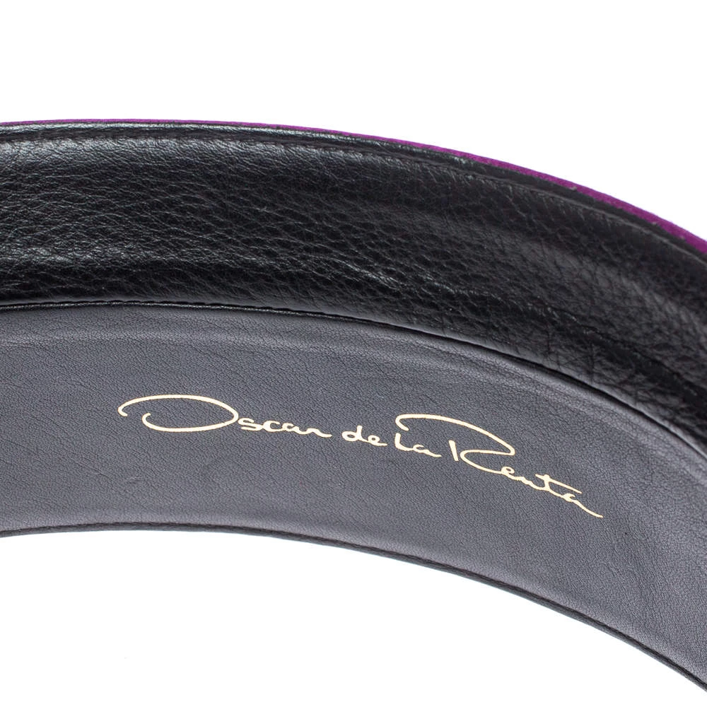 Oscar De La Renta Purple Satin Waist Belt Large For Women 8 Oscar De La Renta Purple Satin Waist Belt Large For Women - Image 6