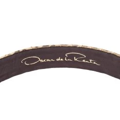 Oscar De La Renta Metallic Gold Python Belt 95CM For Women -Oscar de la Renta Sales Shop luxury women oscar de la rentaslug used accessories p389384 006